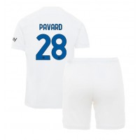 Inter Milan Benjamin Pavard #28 Bortatröja Barn 2023-24 Kortärmad (+ Korta byxor)